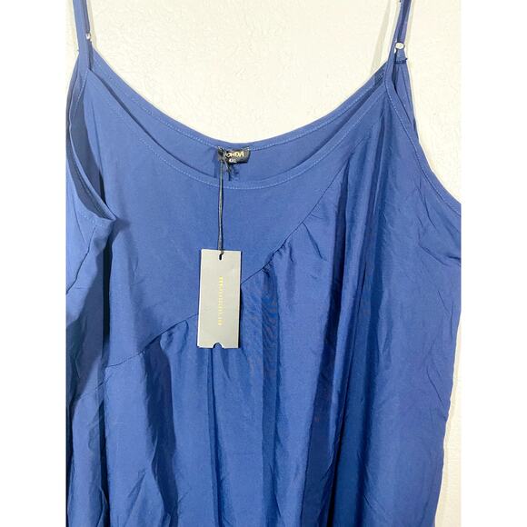 NEW! Vonda Halter Sheath Dress Strappy Midnight Blue - 4X - Picture 4 of 5